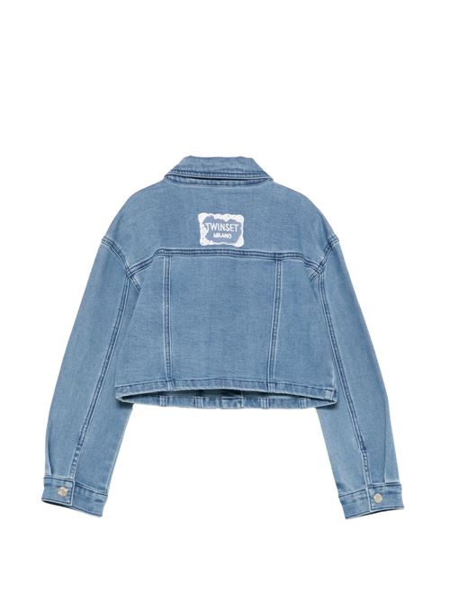 Capospalla bambina Twinset denim blu TWINSET Kids | 261GJ208003451